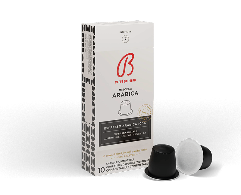 Capsule Compostabili Nespresso 100% Arabica 100 capsule - Caffè Barbera